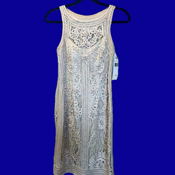 Sue Wong NOCTURNE Sleeveless champagne dress Size 0 - Picture 11 of 11